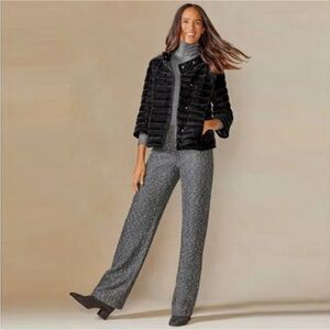 NEW! J.McLaughlin Carter Sequin Navy Pants women’s size 0 NWT